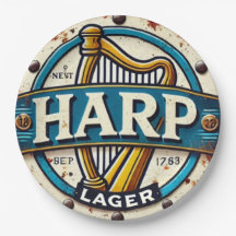 Classic Harp Lager Beer Logo Round