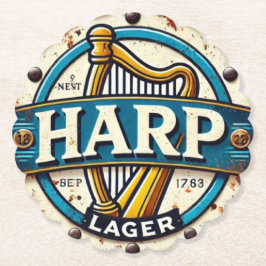 Classic Harp Lager Beer Logo Round Untersetzer