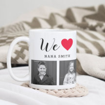 Classic Heart EDITABLE COLOR Custom Foto Tasse