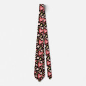Classic Hearts Stilvolle Trauzeugen Neck Tie Krawatte (Vorderseite)
