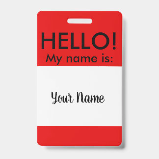 CLASSIC HELLO ABZEICHEN AUSWEIS