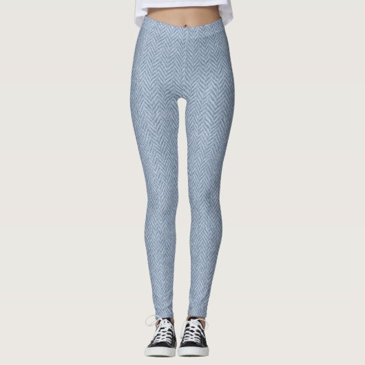 Classic Herringbone Weave Texture - Nahtloses Time Leggings (Vorderseite)