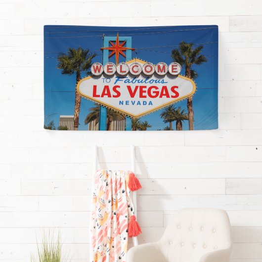 Classic Herzlich Willkommen im Las Vegas-Zeichen Banner (Insitu)