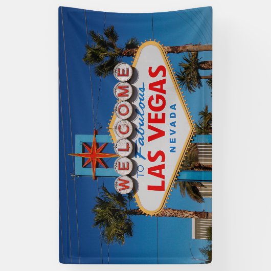 Classic Herzlich Willkommen im Las Vegas-Zeichen Banner (Vertikal)