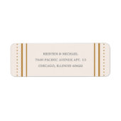 Classic Hexagon Address Label - Gold (Vorne)