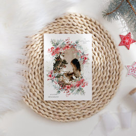 Classic Holiday Berries 1 Foto Urlaubskarte Feiertagskarte