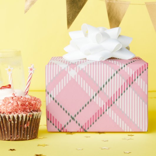 Classic Holiday Birthday Tartan Kariert Geschenkpapier (Geburtstagsparty)