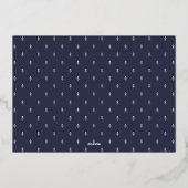 Classic Holiday Foto Card Folien Feiertagskarte (Rückseite)