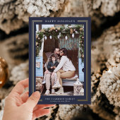 Classic Holiday Foto Card Folien Feiertagskarte