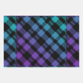 Classic Holiday Green Checkered Pattern  Geschenkpapier Set (Vorderseite 3)