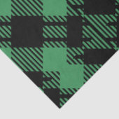 Classic Holiday Green Checkered Pattern  Seidenpapier (Ausschnitt)