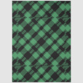 Classic Holiday Green Checkered Pattern  Seidenpapier (Vorderseite)