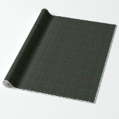 Classic holiday plaid hunter green Christmas Geschenkpapier (Ungerollt)