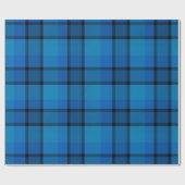 Classic holiday plaid navy blue Christmas Gift Geschenkpapier (Flach)