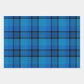 Classic holiday plaid navy blue Christmas Gift Geschenkpapier Set (Vorderseite)