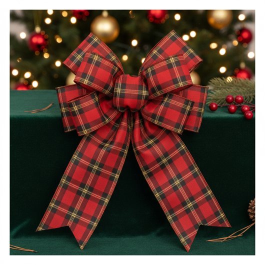 Classic Holiday Plaid Satinband