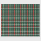 Classic Holiday Red and Green Plaid Christmas Geschenkpapier (Flach)