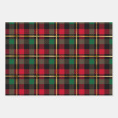 Classic Holiday Red Green Kariert Christmas Einfac Geschenkpapier Set (Vorderseite 2)
