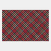 Classic Holiday Red Tartan Geschenkpapier Set (Vorderseite 3)