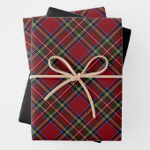 Classic Holiday Red Tartan Geschenkpapier Set (Beispiel)