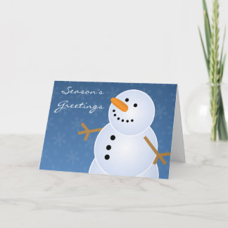 Classic Holiday Snowman Christmas Feiertagskarte
