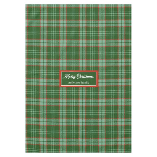 Classic Holiday Tablecloth Personalized Gift Touch Tischdecke (Vorderseite)