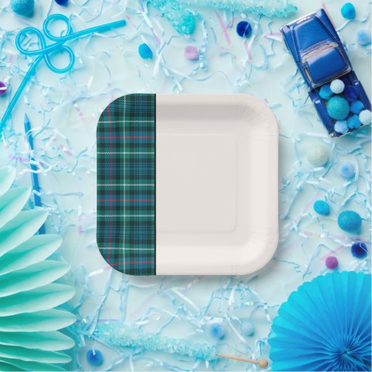 Classic Holiday Tartan Kariert Festivals Zwei Tone Pappteller (Party)