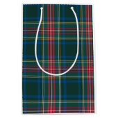 Classic Holiday Tartan Kariert Preppy Christmas Mittlere Geschenktüte (Vorderseite)