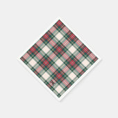 Classic Holiday Tartan Karierte Eintritte Festival Serviette (Ecke)