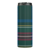 Classic Holiday Tartan Karierte INITIALS Festivals Thermosbecher (Rückseite)