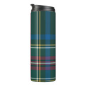 Classic Holiday Tartan Karierte INITIALS Festivals Thermosbecher (Nach rechts gedreht)