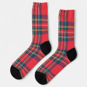 Classic Holiday Tartan Kariertes Weihnachtsfest Socken (Linkes Detail)
