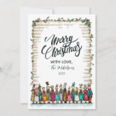 Classic Holly und Carolers Weihnachten (Vorderseite)