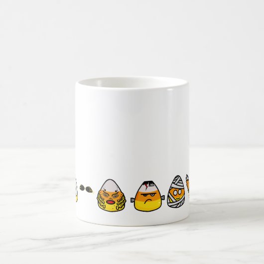 Classic Hollywood Monsters Candy Corn Coffee Tasse (Mittel)