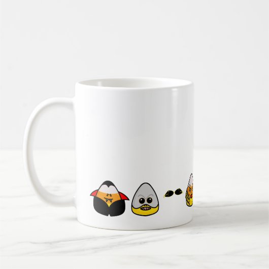 Classic Hollywood Monsters Candy Corn Coffee Tasse (Links)