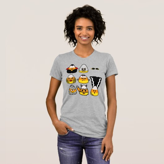 Classic Hollywood Monsters Candy Corn T - Shirt (Vorne ganz)