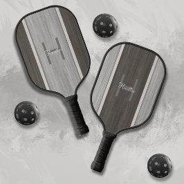 Classic Holz Hue Stripe Teak Cedar Rückseite Pickleball Schläger