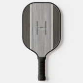 Classic Holz Hue Stripe Teak Cedar Rückseite Pickleball Schläger (Vorderseite)