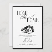 Classic Home Sweet Some Housewarming Einladung (Vorderseite)