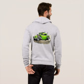 Classic Hot Rod Sweatjacke Hoodie (Schwarz voll)