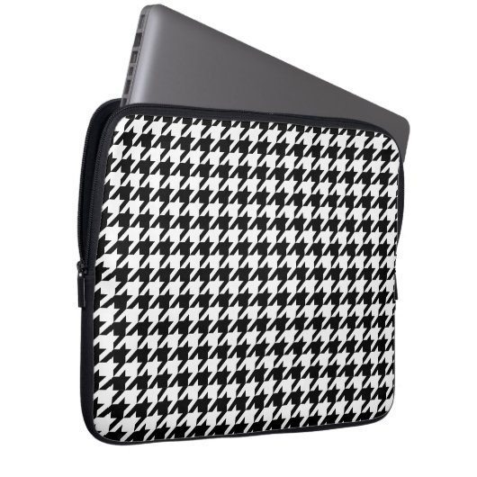 Classic Houndstooth Neopren Laptopschutzhülle (Vorne Rechts)