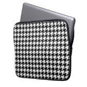Classic Houndstooth Neopren Laptopschutzhülle (Vorderseite Links)
