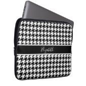 Classic Houndstooth Neopren Laptopschutzhülle (Vorne Rechts)
