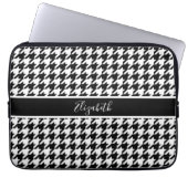 Classic Houndstooth Neopren Laptopschutzhülle (Vorderseite)