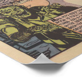 Classic House of Horrors Comic Book Monsters Poster (Ecke)