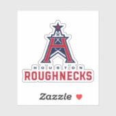 Classic Houston Roughnecks Merch Aufkleber (Blatt)