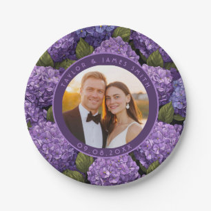 Classic Hydrangeas-Teller für Engagement Pappteller