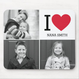 Classic I Heart Foto Mouse Pad Mousepad