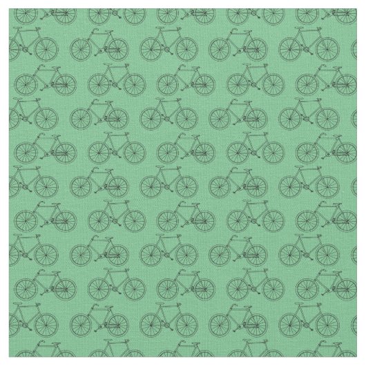 Classic Illustriert Bikes Bicycle CUSTOM BG FARBE Stoff (Nahaufnahme)