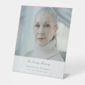 Classic In Loving Memory Funeral Pedestal Sign Sockelschild (Vorderseite)
